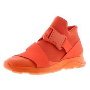Christopher Kane Neoprene Buckle High Top Sneakers Ret:$445